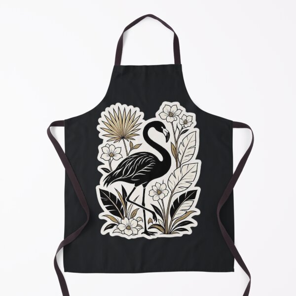 Item preview, Black Flamingo – Gothic Tropical Illustration designed and sold by Roberta Calabrese.