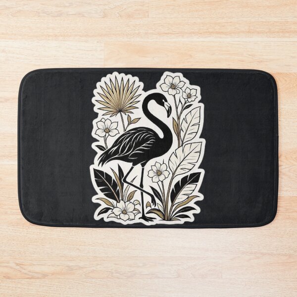 Item preview, Black Flamingo – Gothic Tropical Illustration designed and sold by Roberta Calabrese.