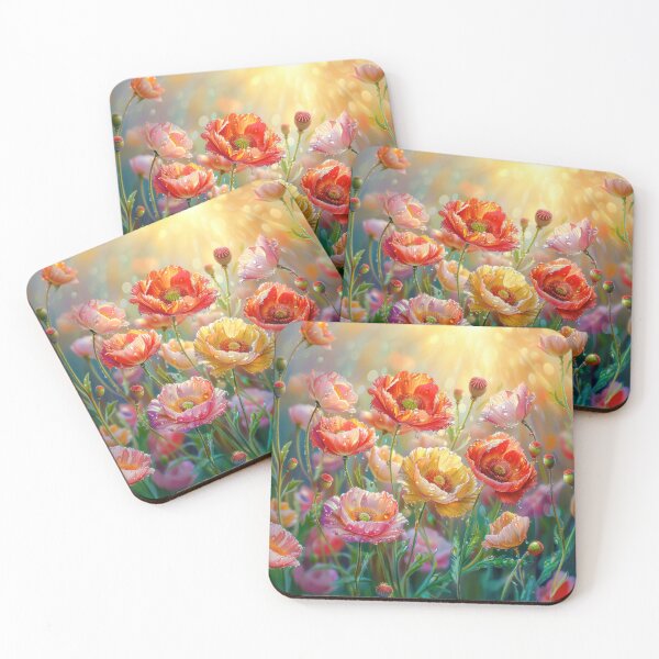 Item preview, Poppy Field with Rain Drops designed and sold by MargaretWiktor.