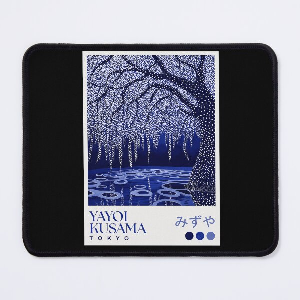 Item preview, Yayoi Kusama Blue Tree Poster Print - Mizuya Tokyo Wall Art Decor, Polka Dot Infinity Nets Canvas Art for Modern Home designed and sold by MorningJoco.