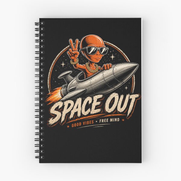 Item preview, Space Out Alien Rocket Shirt | Funny UFO Space Graphic Tee | Retro Vintage Sci-Fi Gift | Good Vibes Free Mind designed and sold by Prime legend .