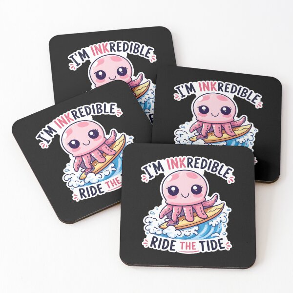 Item preview, Cute Jellyfish Surfing Ride the Tide designed and sold by ArtDzignsZA.