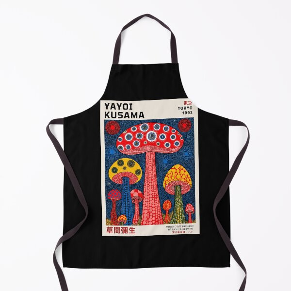 Item preview, Yayoi Kusama Mushroom Poster Print 1993 - Red Psychedelic Mushroom Wall Art, Colorful Polka Dot Tokyo Art Decor designed and sold by HappyGrandmaUB.