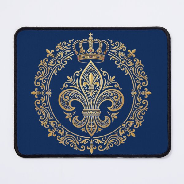 Item preview, Royal Fleur de Lys Gold Crest and Medieval Crown Emblem designed and sold by ProjectNoah.