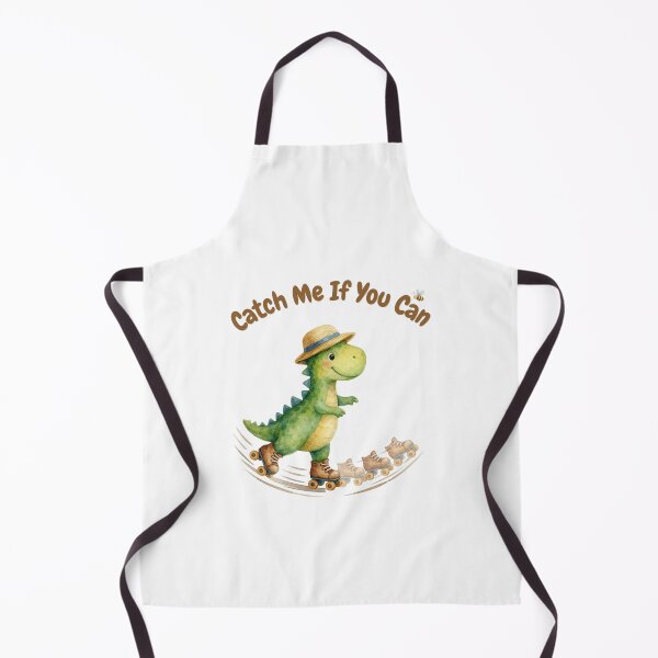 Item preview, Cute Dinosaur on Roller Skates - Catch Me If You Can | Watercolor Dino Art designed and sold by Inka Moon Design.