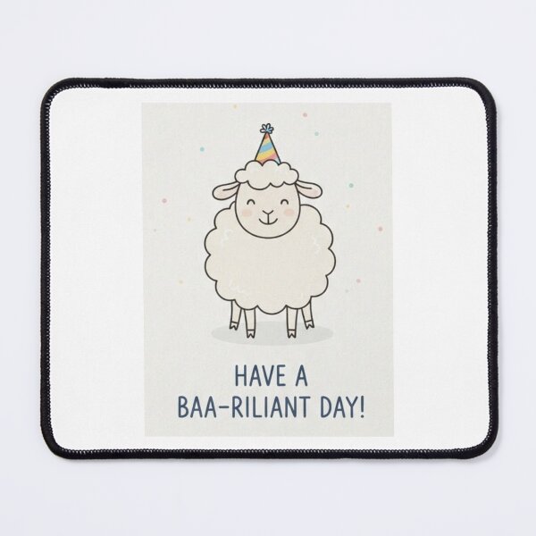 Item preview, Sheep Birthday cute kawaii meme gift balloons memes designed and sold by CheeseBlueprint.
