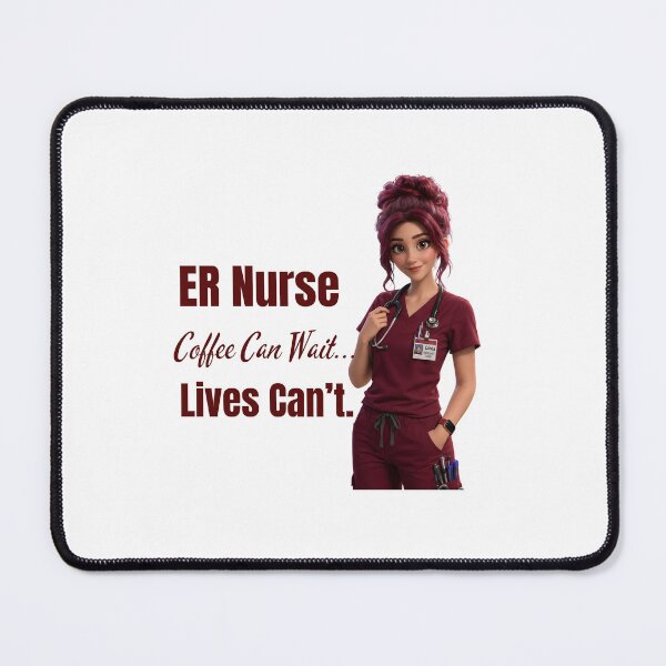Item preview, ER Nurse Olivia Coffee Mug - Lives Can't Wait Quote Design designed and sold by Nurse Craft Studio.