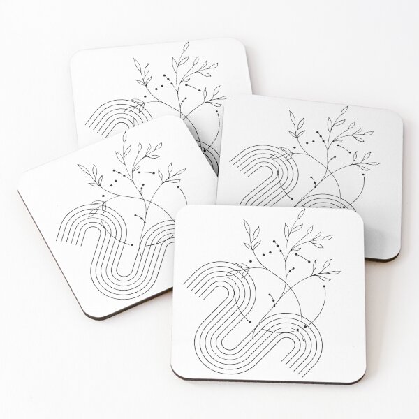 Item preview, Minimalist Celestial Botanical Art Print designed and sold by La-Bogi.