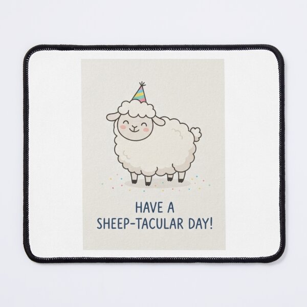 Item preview, Sheep Birthday cute kawaii meme gift balloons memes designed and sold by CheeseBlueprint.