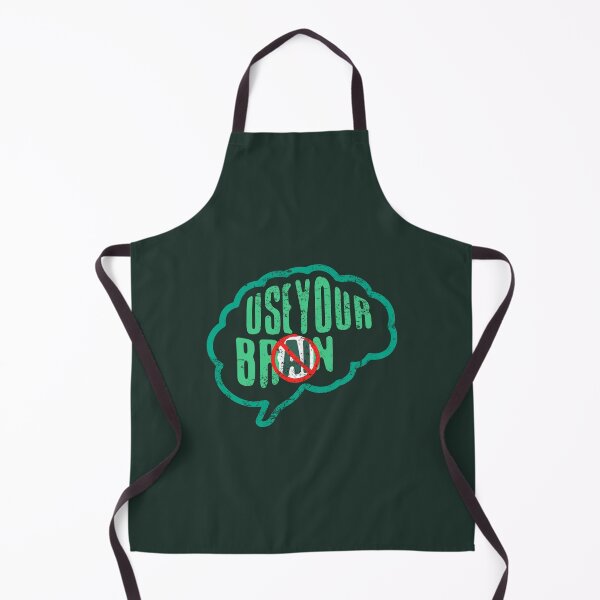 Item preview, No AI / Anti-AI Symbol - Use Your Brain designed and sold by Frank J. Art.