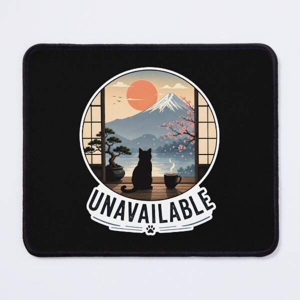 Item preview, Unavailable Black Cat Japanese Zen designed and sold by Canvas-Whispers.