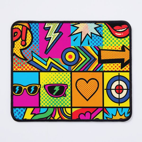 Item preview, Pop White Black Yellow Blue Red Orange Green designed and sold by ART ATTACK ZONE.