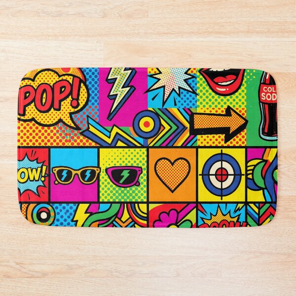 Item preview, Pop White Black Yellow Blue Red Orange Green designed and sold by ART ATTACK ZONE.