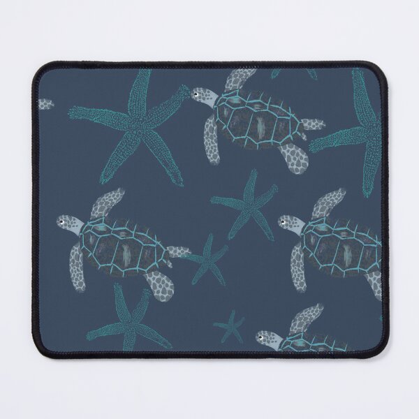 Item preview, Sea Turtle & Starfish Pattern | Coastal Ocean Wildlife Seamless Nautical Design designed and sold by NOUURRRR.