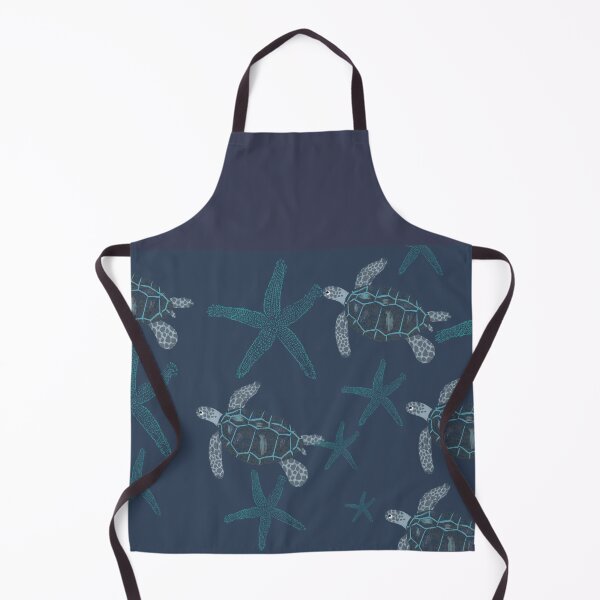 Item preview, Sea Turtle & Starfish Pattern | Coastal Ocean Wildlife Seamless Nautical Design designed and sold by NOUURRRR.