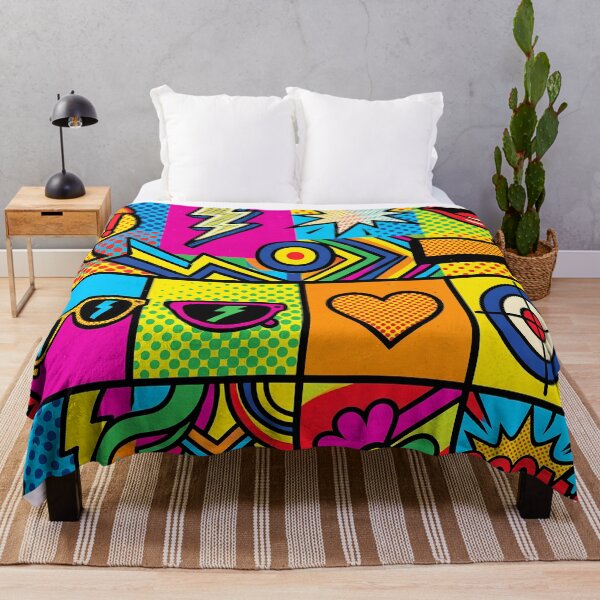 Item preview, Pop White Black Yellow Blue Red Orange Green designed and sold by ART ATTACK ZONE.