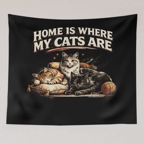 Item preview, El hogar es donde están mis gatos. designed and sold by RetroPlus.