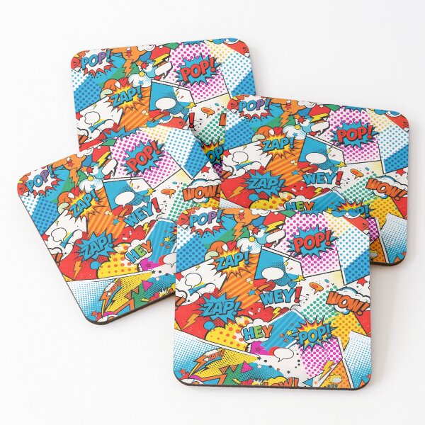 Item preview, Wow White Black Yellow Blue Red Orange Green designed and sold by ART ATTACK ZONE.