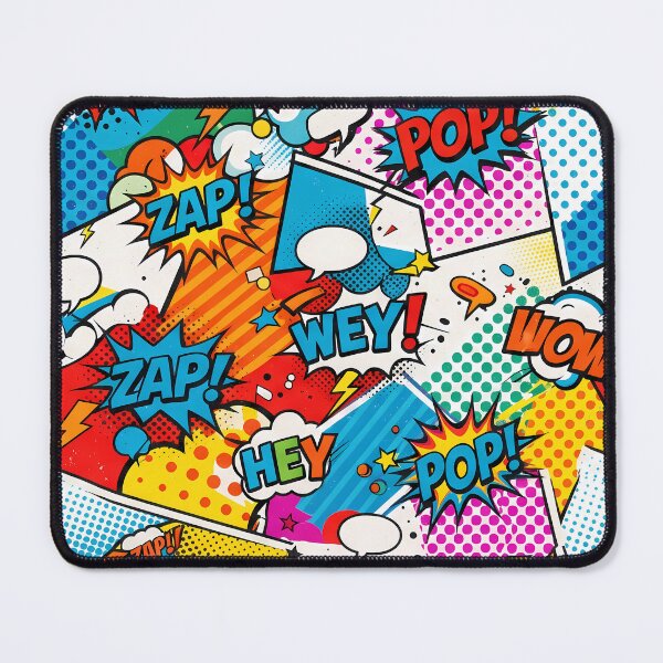 Item preview, Wow White Black Yellow Blue Red Orange Green designed and sold by ART ATTACK ZONE.