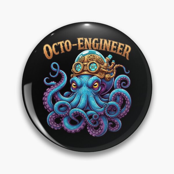 Item preview, Octo Engineer Steampunk Octopus Gear Art designed and sold by Canvas-Whispers.