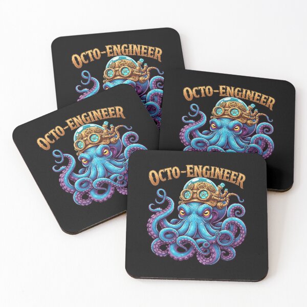 Item preview, Octo Engineer Steampunk Octopus Gear Art designed and sold by Canvas-Whispers.