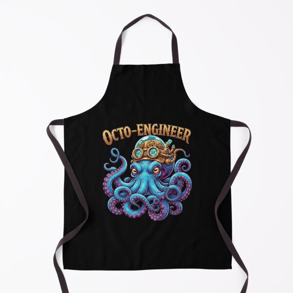 Item preview, Octo Engineer Steampunk Octopus Gear Art designed and sold by ArtDzignsZA.