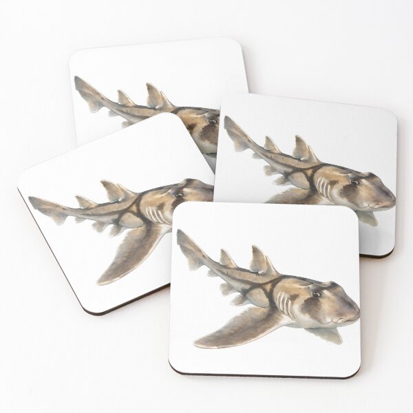 Item preview, Port Jackson Shark Watercolour Illustration designed and sold by Jaruart.