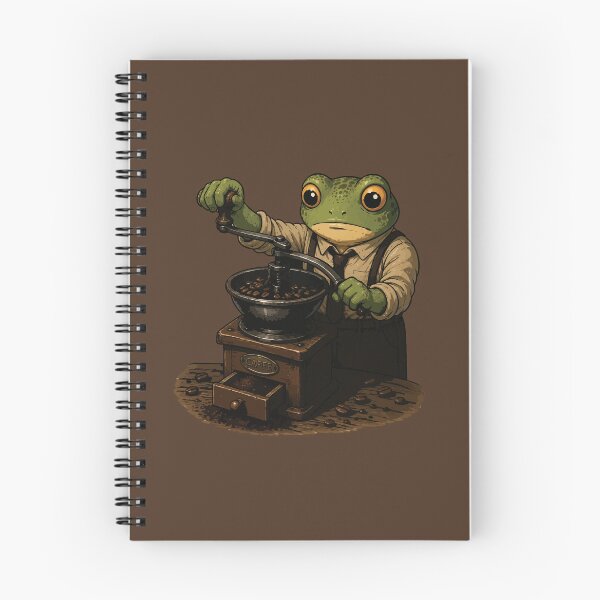 Item preview, Coffee Grinder Frog Sticker – Vintage Coffee Lover Illustration designed and sold by SimplePoDesign.
