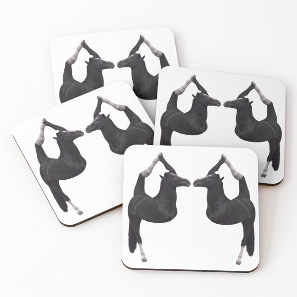 Item preview, Cursed 2 Flexible Black Horses Meme designed and sold by CamilasPrints.