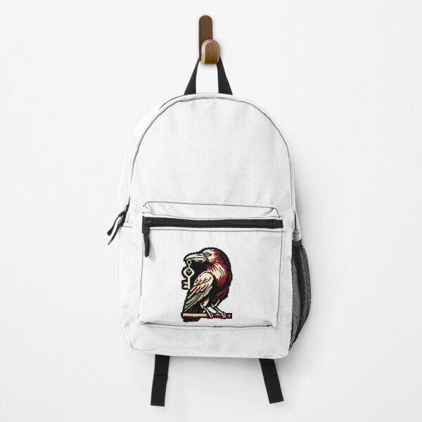 Item preview, Pixel Art Raven with Secret Key - Retro Gaming Art designed and sold by Outlet Raloel.