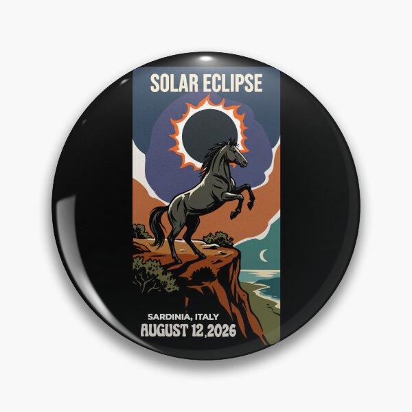 Item preview, Total Solar Eclipse Sardinia 2026 – Wild Spirit of the Island designed and sold by CARPIO Creations.