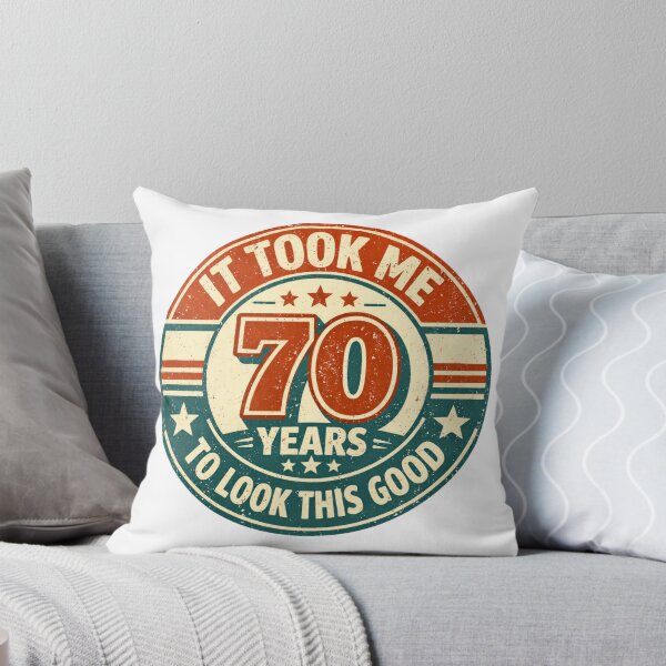 Item preview, It Took Me 70 Years to Look This Good | Funny 70th Birthday Typography T-Shirt designed and sold by rushaib.