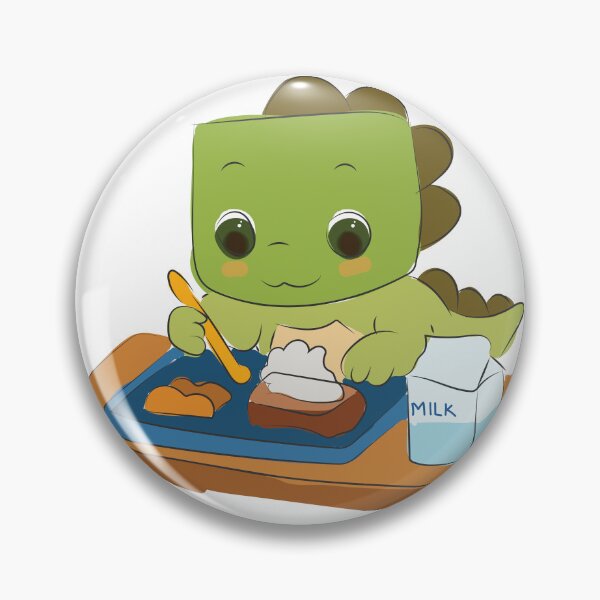 Item preview, Cute Baby Dinosaur Eating Lunch designed and sold by merona-design.