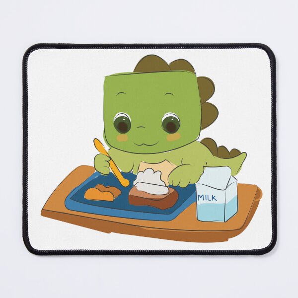 Item preview, Cute Baby Dinosaur Eating Lunch designed and sold by merona-design.