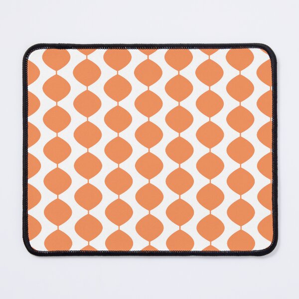 Item preview, Midcentury Modern Retro 60s Waves Pattern (Red Orange Light) designed and sold by Makanahele.