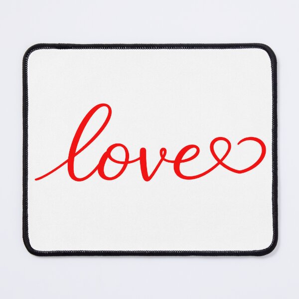 Item preview, Love Script Heart Minimalist Romantic Typography designed and sold by WHConwayDesigns.