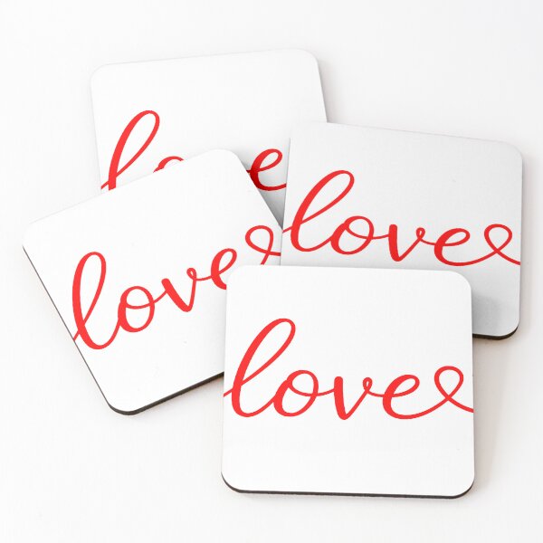 Item preview, Love Script Heart Minimalist Romantic Typography designed and sold by WHConwayDesigns.