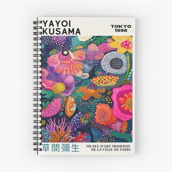Item preview, Yayoi Kusama Vibrant Floral Garden Poster 1998 - Colorful Psychedelic Flower Wall Art Print, Tokyo Paris Museum Edition designed and sold by HappyGrandmaUB.