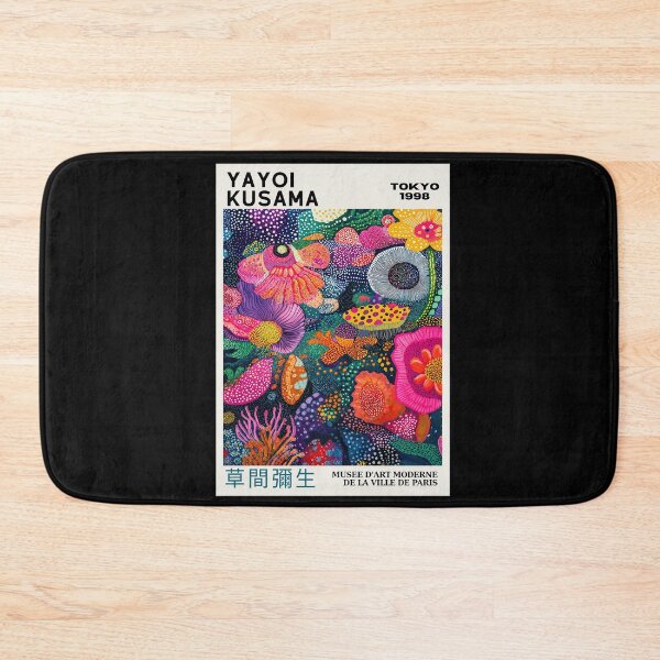 Item preview, Yayoi Kusama Vibrant Floral Garden Poster 1998 - Colorful Psychedelic Flower Wall Art Print, Tokyo Paris Museum Edition designed and sold by HappyGrandmaUB.