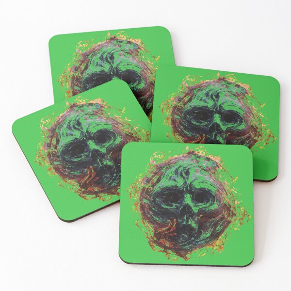 Item preview, Fiery Skull Ghost - Green designed and sold by GaffaDesigns.