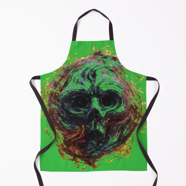 Item preview, Fiery Skull Ghost - Green designed and sold by GaffaDesigns.