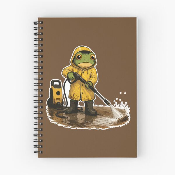 Item preview, Pressure Washing Frog Sticker – Satisfying Power Washer Illustration designed and sold by SimplePoDesign.