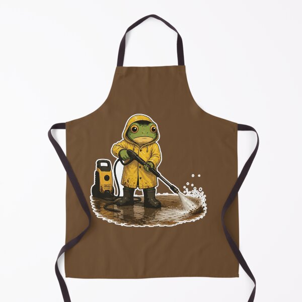 Item preview, Pressure Washing Frog Sticker – Satisfying Power Washer Illustration designed and sold by SimplePoDesign.
