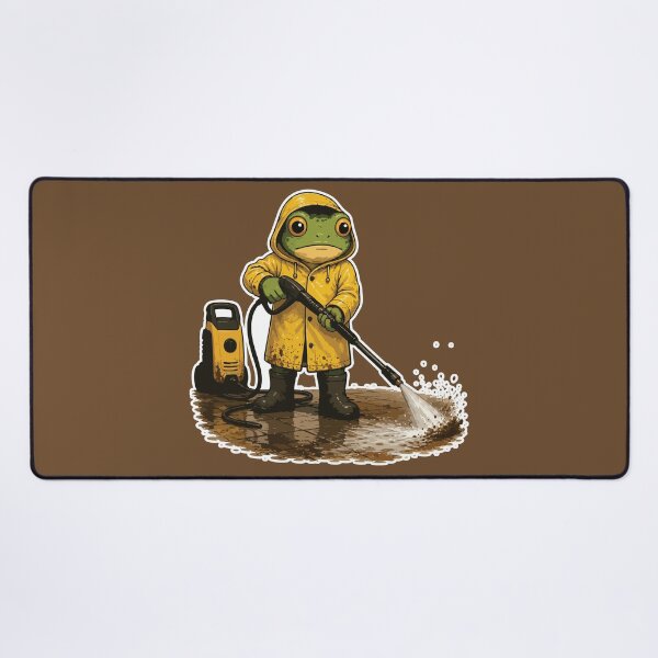 Item preview, Pressure Washing Frog Sticker – Satisfying Power Washer Illustration designed and sold by SimplePoDesign.