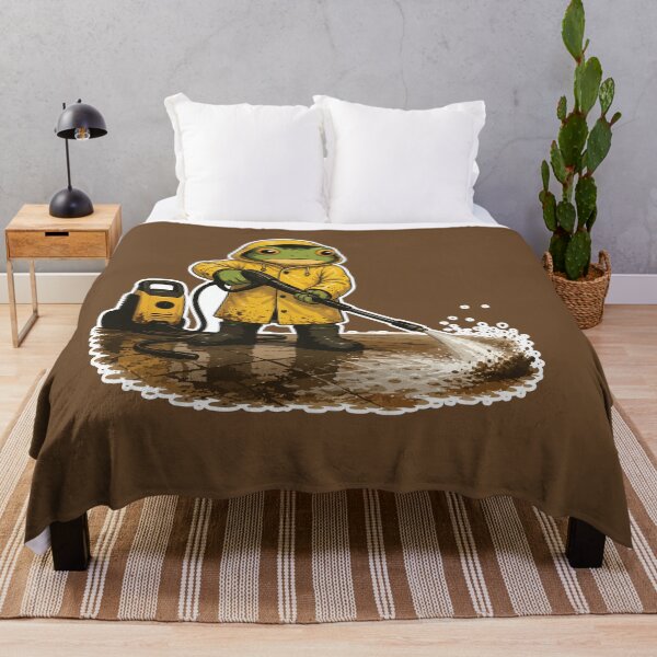 Item preview, Pressure Washing Frog Sticker – Satisfying Power Washer Illustration designed and sold by SimplePoDesign.