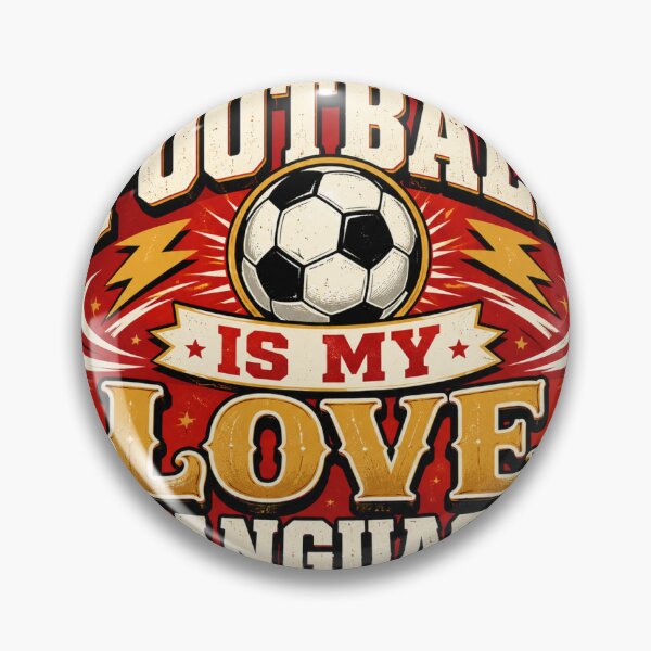 Item preview, Football Is My Love Language Sticker designed and sold by RedRubyBubble.