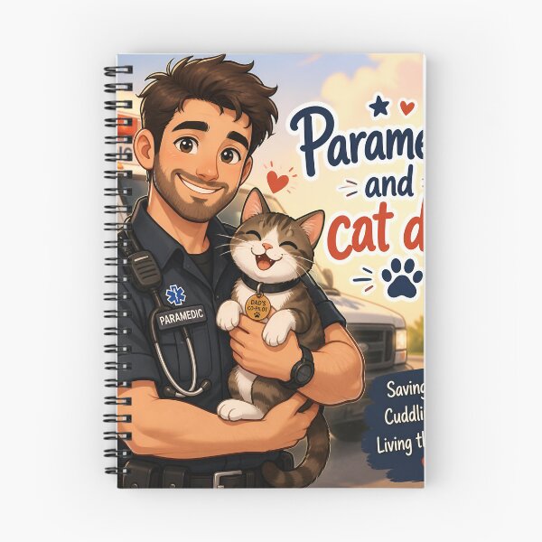 Item preview, Paramedic and Cat Dad — Funny Paramedic Cat Dad Gift Shirt designed and sold by DoggyDayLove.