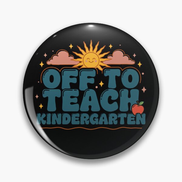 Item preview, Off To Teach Kindergarten - Retro Groovy Teacher designed and sold by ViralVector.