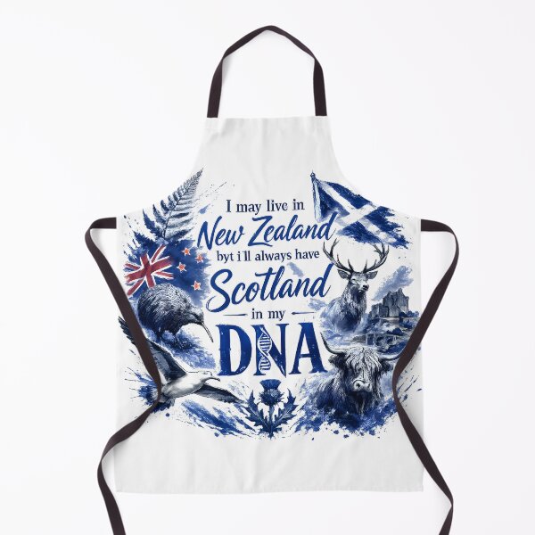 Item preview, I May Live in New Zealand But I'll Always Have Scotland in My DNA | Scottish Heritage | Kiwi Expat Gift designed and sold by SMalcolmDesigns.