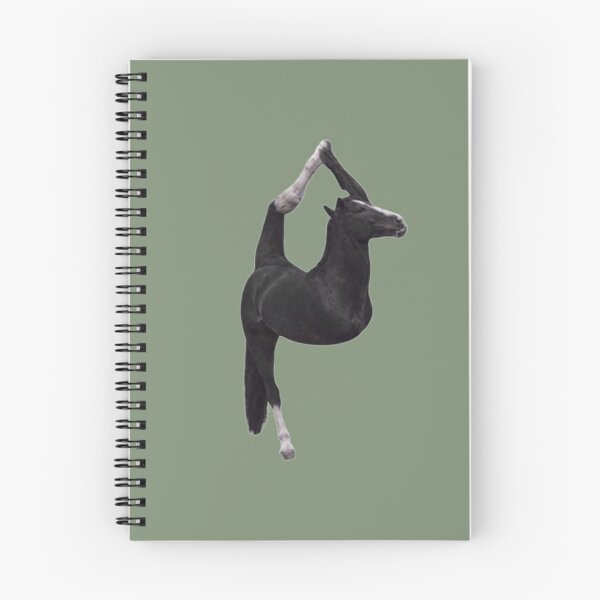 Item preview, Cursed Single Flexible Black Horse Meme designed and sold by CamilasPrints.